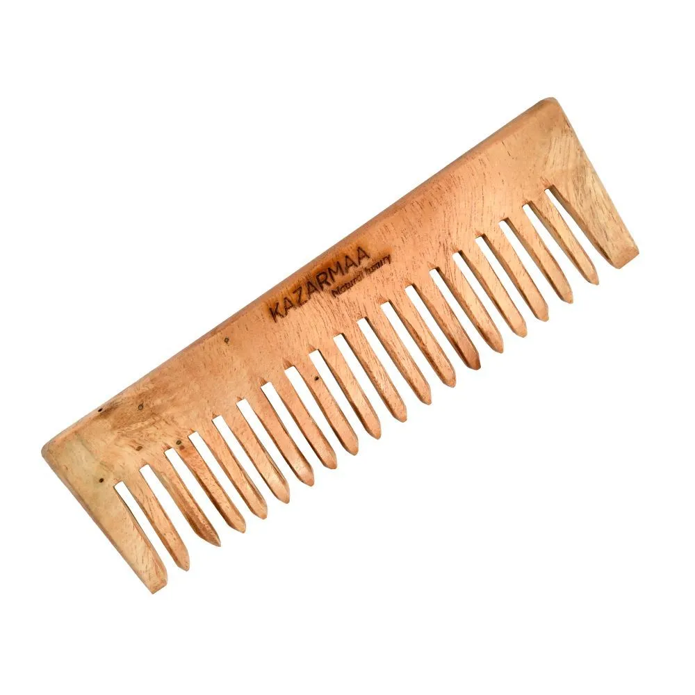 Kazarmaa Pure Organic 100% Natural Neem Wood Comb