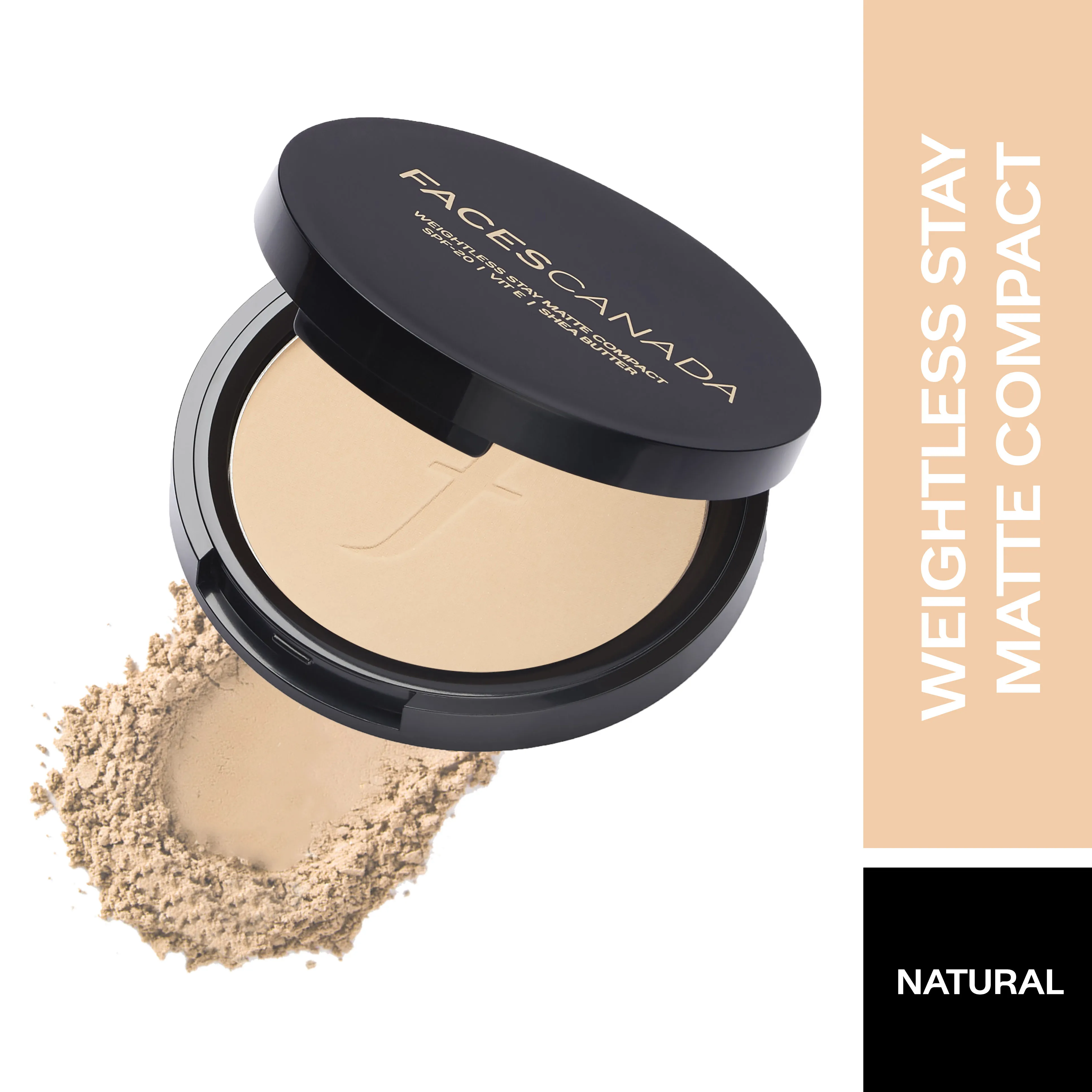 Faces Canada Weightless Stay Matte Compact SPF-20 Vitamin E & Shea Butter