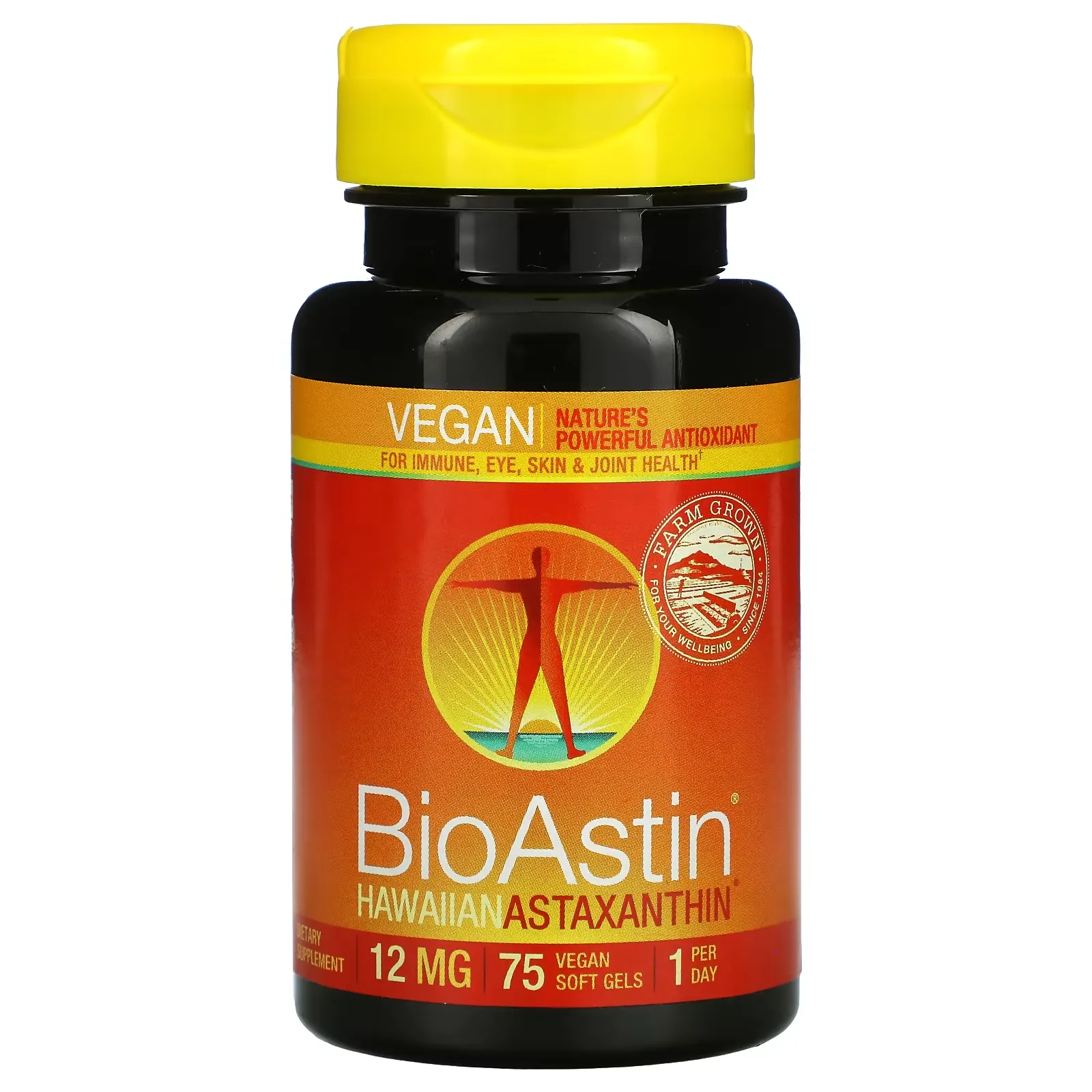 BioAstin, 12 mg, 75 Vegan Soft Gels