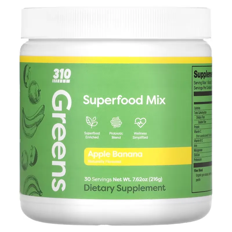 Greens, Superfood Mix, Apple Banana, 7.62 oz (216 g)