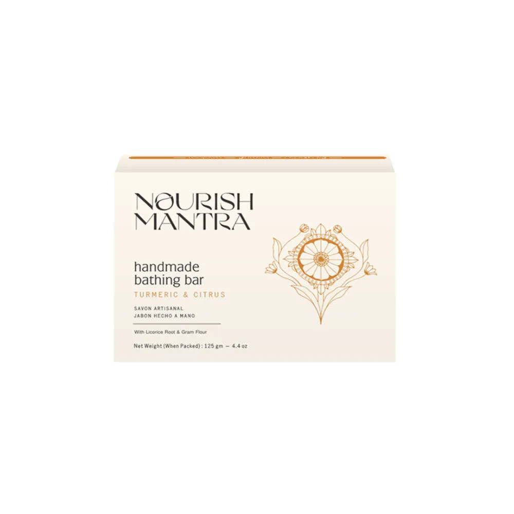 Nourish Mantra Turmeric & Citrus Handmade Bathing Bar Soap