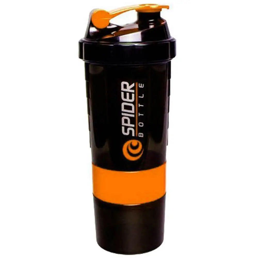 Gym Brute Spider Gym Shaker Bottle,  Orange  500 ml