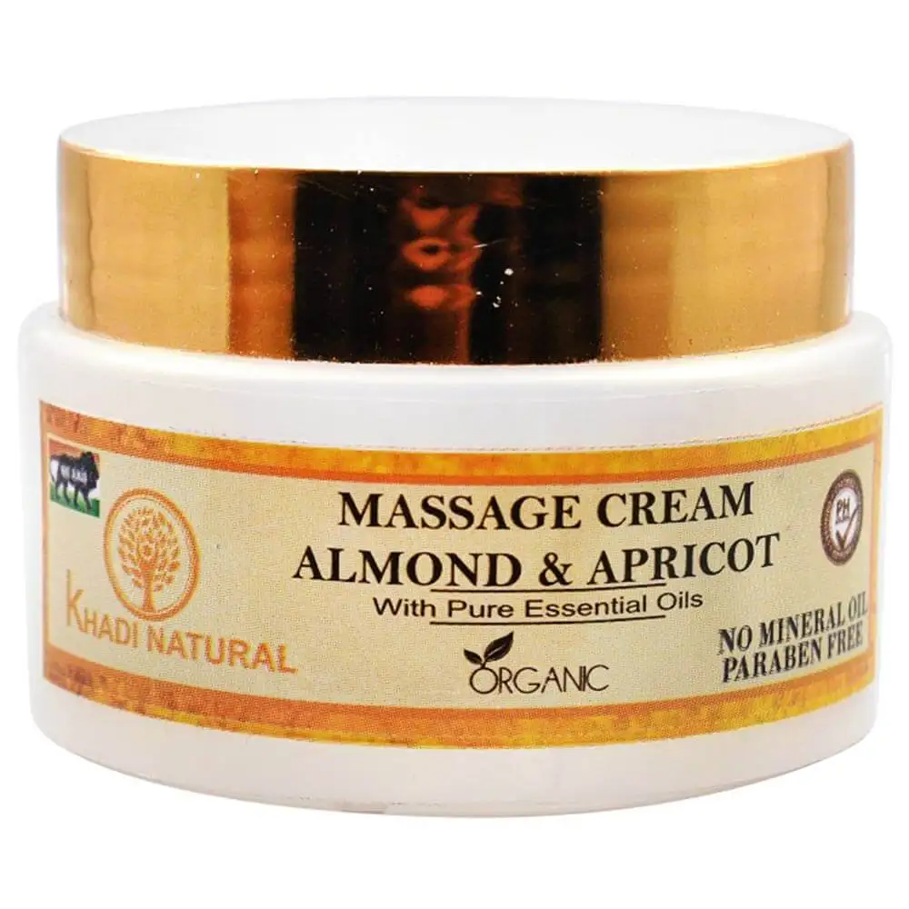 Khadi Natural Massage Cream,  50 g  Almond & Apricot