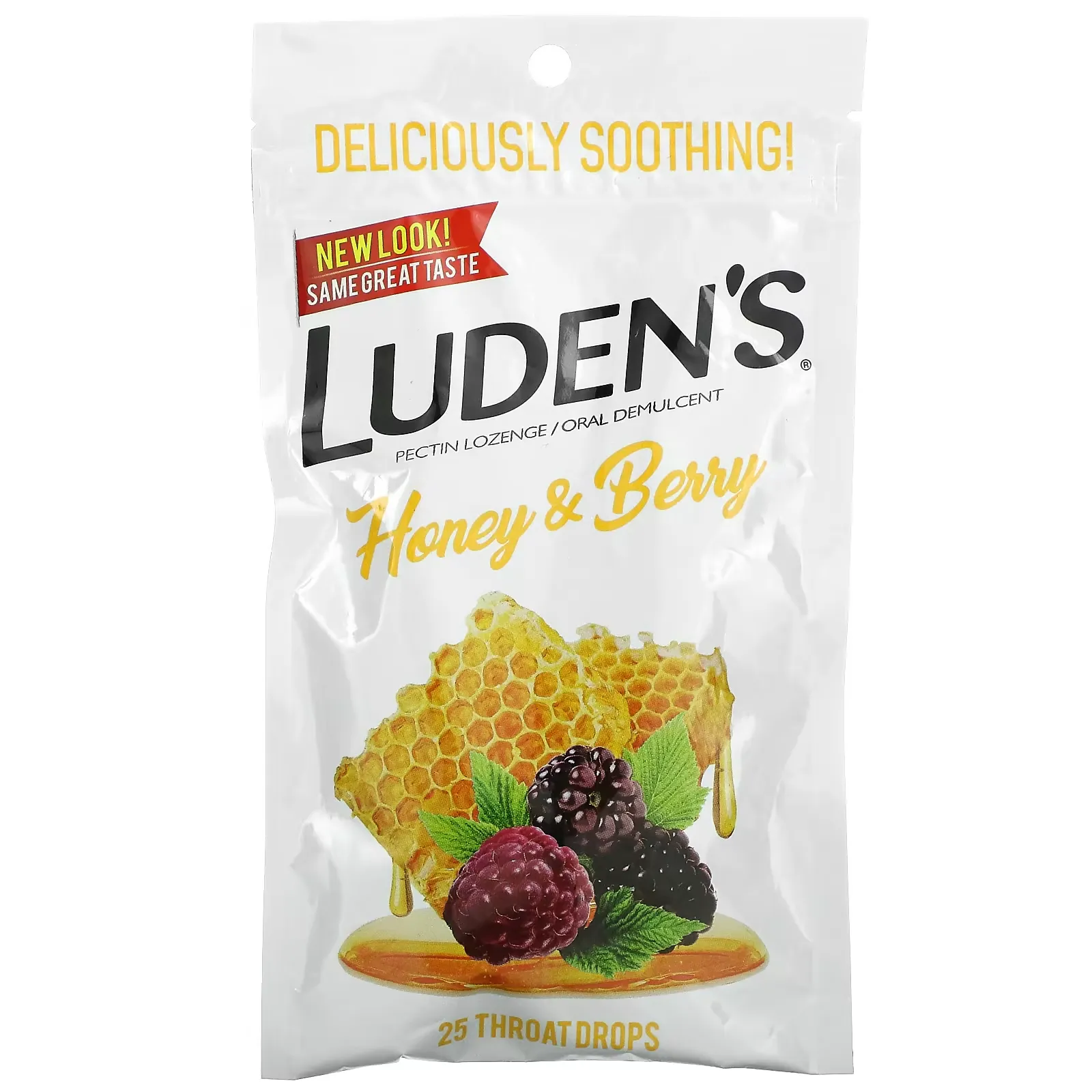 Pectin Lozenge/Oral Demulcent, Honey & Berry, 25 Throat Drops