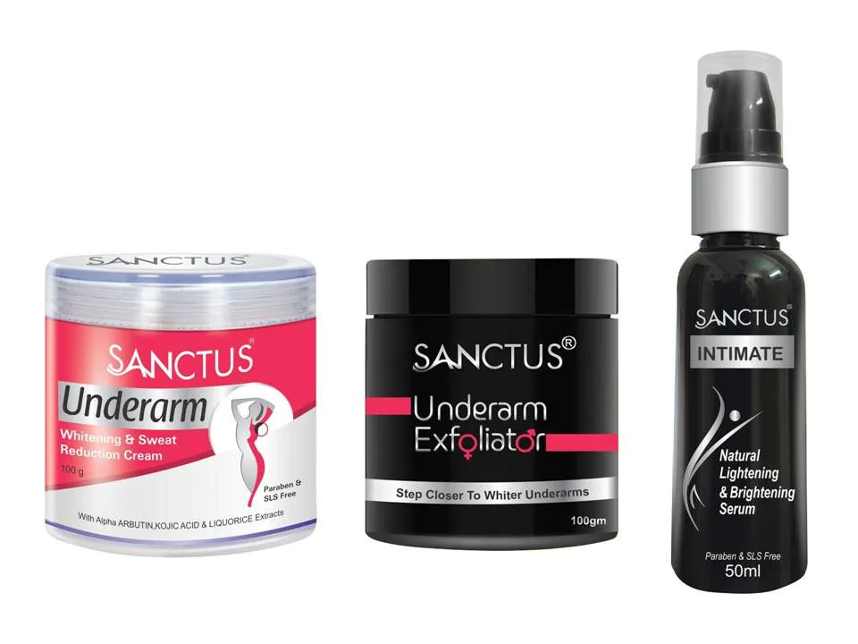 SANCTUS Underarm & Intimate Area Whitening Kit For Women