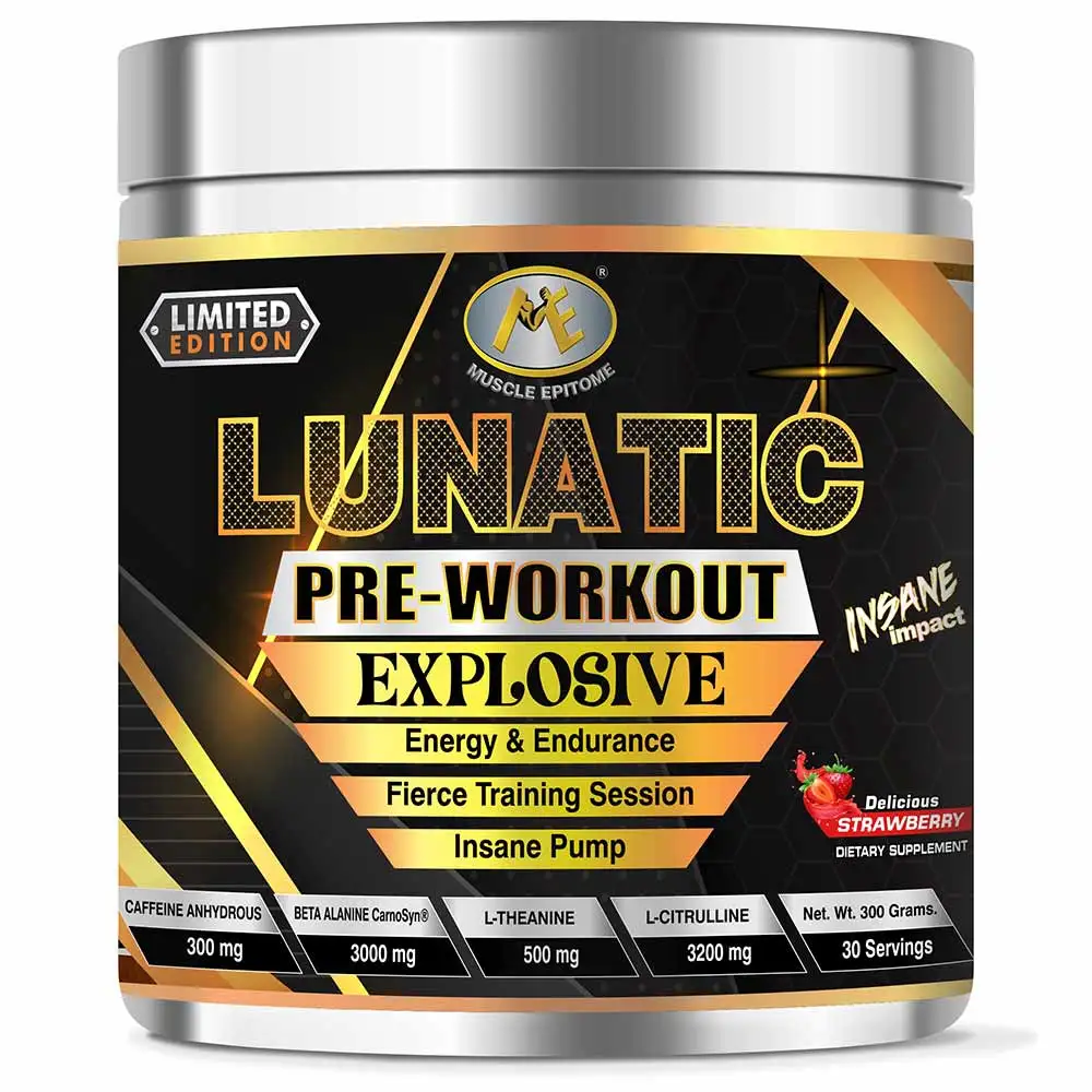 Muscle Epitome The Lunatic Pre-Workout,  0.66 lb  Strawberry