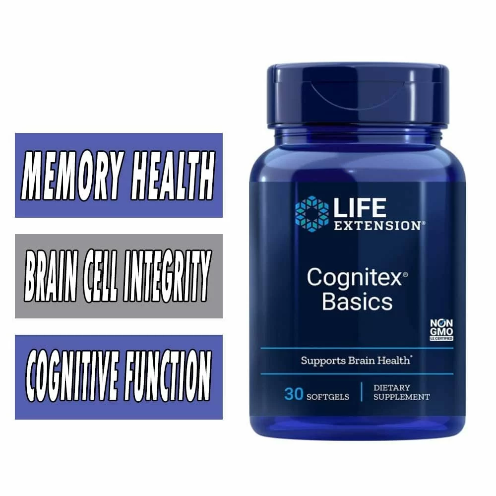 Life Extension Cognitex Basics - 30 Softgels - Brain Health