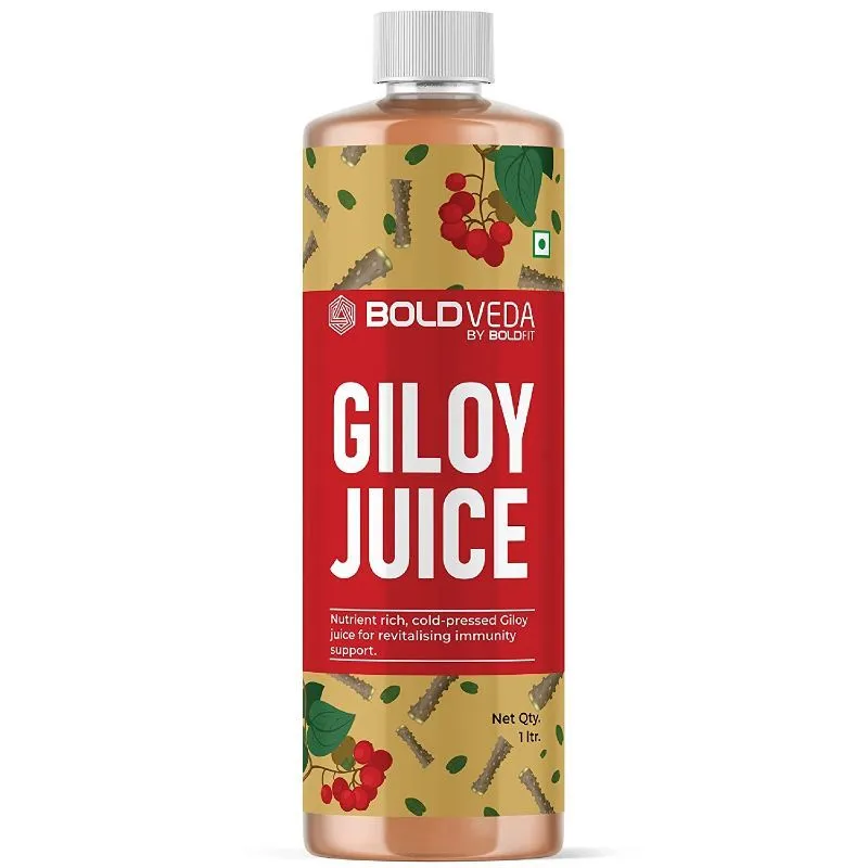 Boldfit Boldveda Cold Press Giloy Juice With No Added Sugar For Revitalising Immunity Support