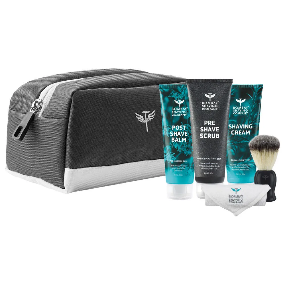 Bombay Shaving Company Shaving Essentials Value Kit + Free Travel Bag