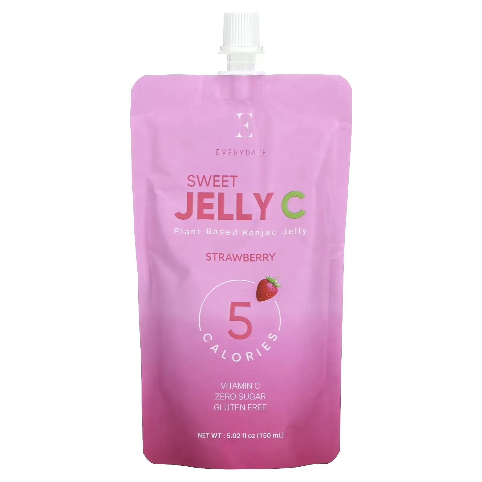 Sweet Jelly C, Plant Based Konjac Jelly Drink, Strawberry, 5.02 fl oz (150 ml)