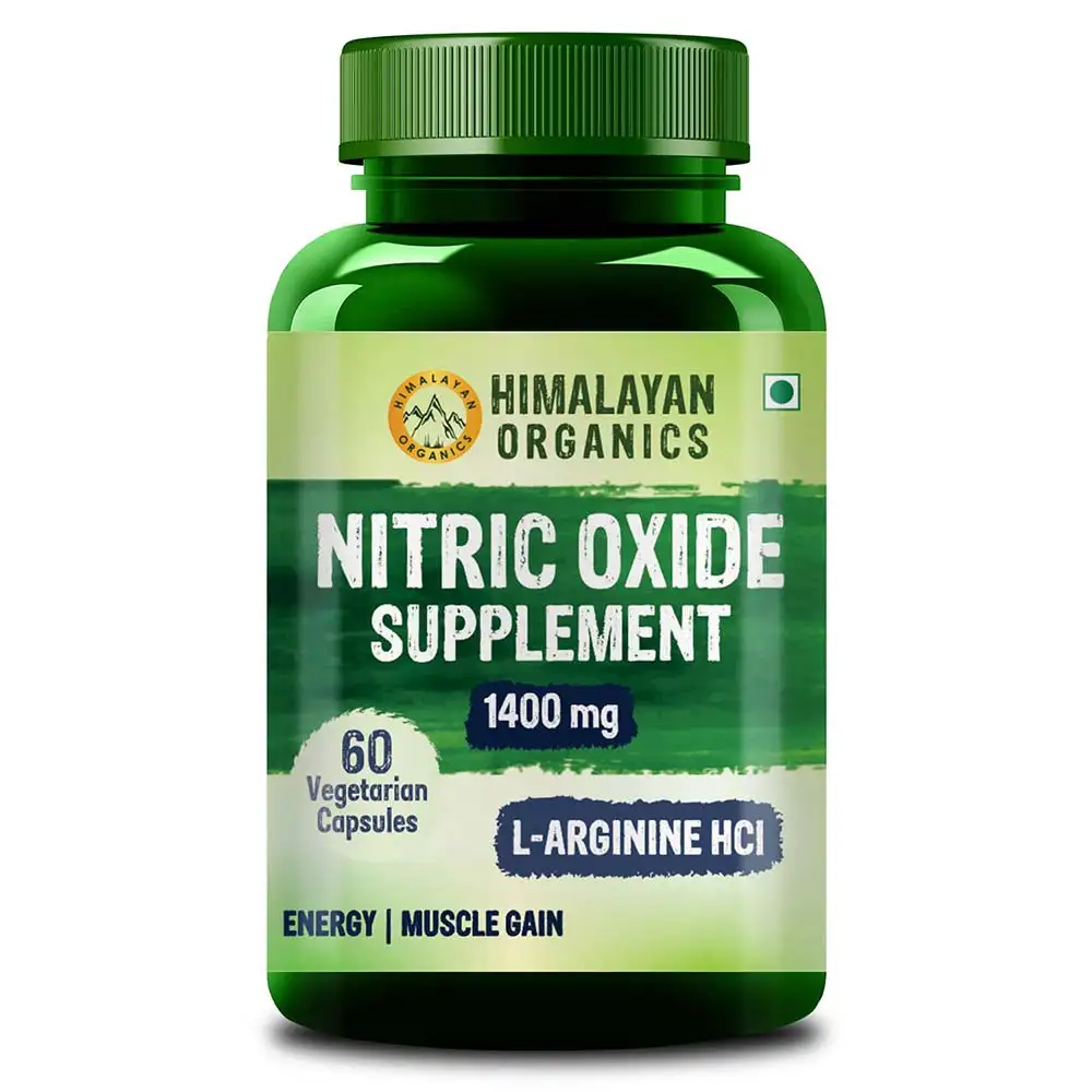 Himalayan Organics Nitric Oxide Supplement 1400mg,  60 capsules  Unflavoured