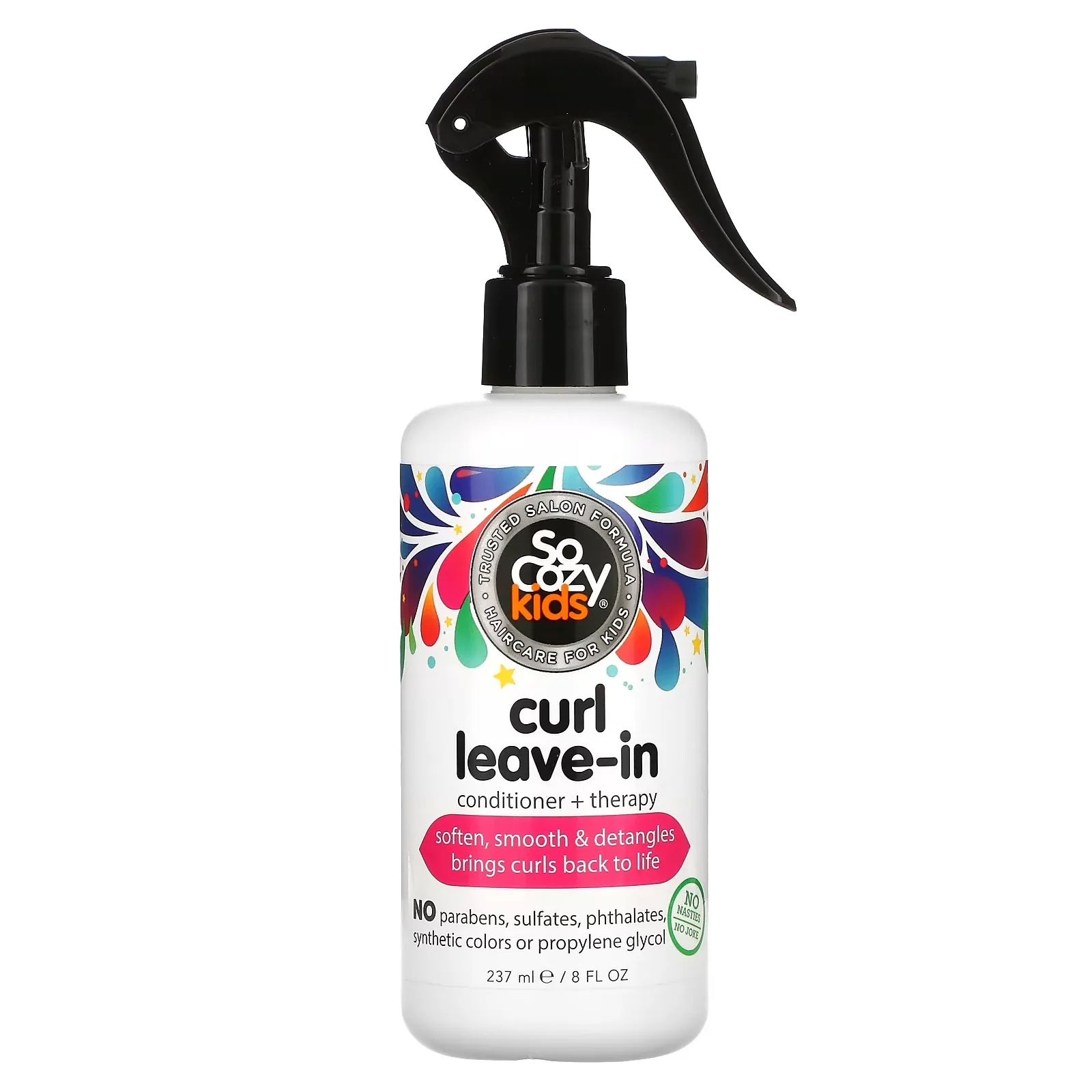 Kids, Curl Leave-in Conditioner + Therapy,  8 fl oz (237 ml)