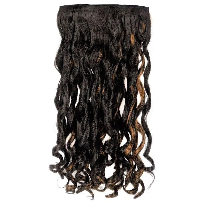 Artifice 5 Clip Extra Long 30" Curly/Wavy Hair Extension - Blonde Highlights