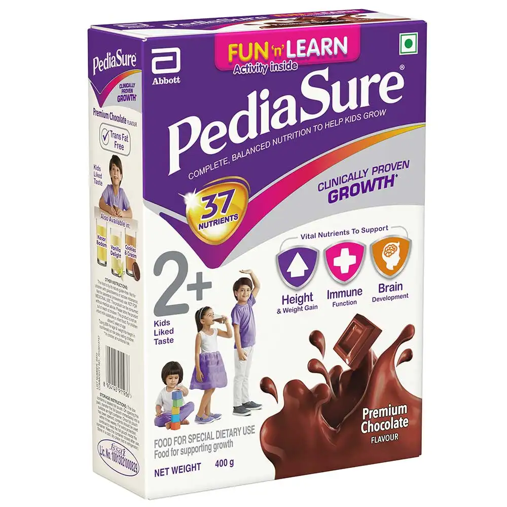 PediaSure Sure Growth Kids Nutrition,  0.4 kg  Premium Chocolate