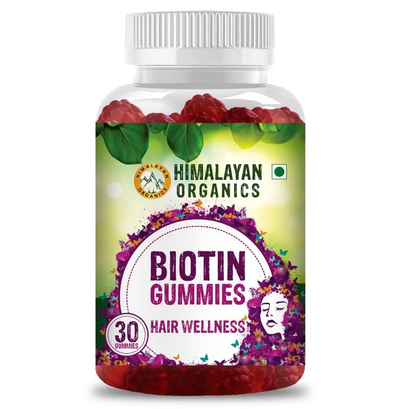 Himalayan Organics Biotin Gummies For Hair Growth