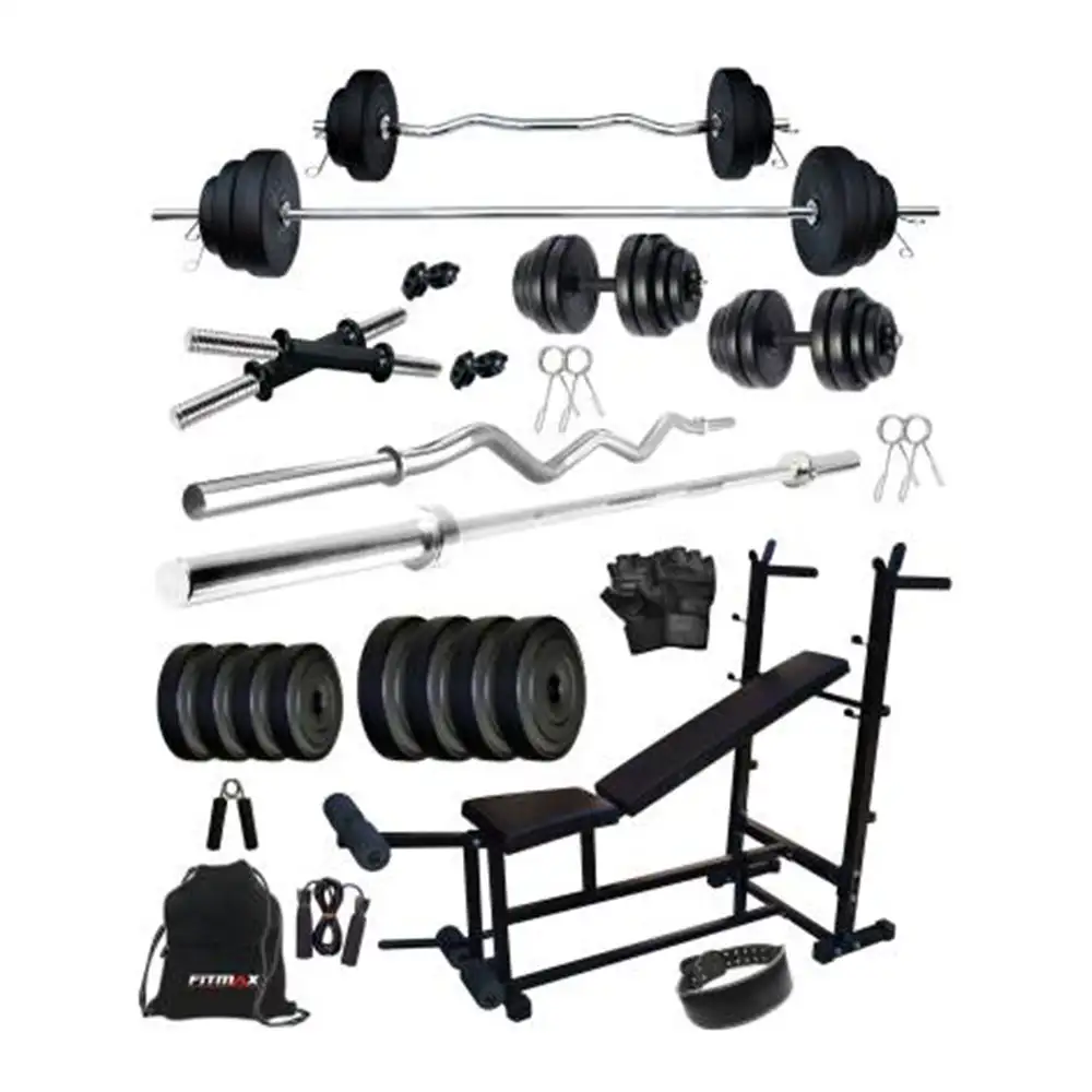 Fitmax PVC 25KG COMBO 26 SL Home Gym Kit