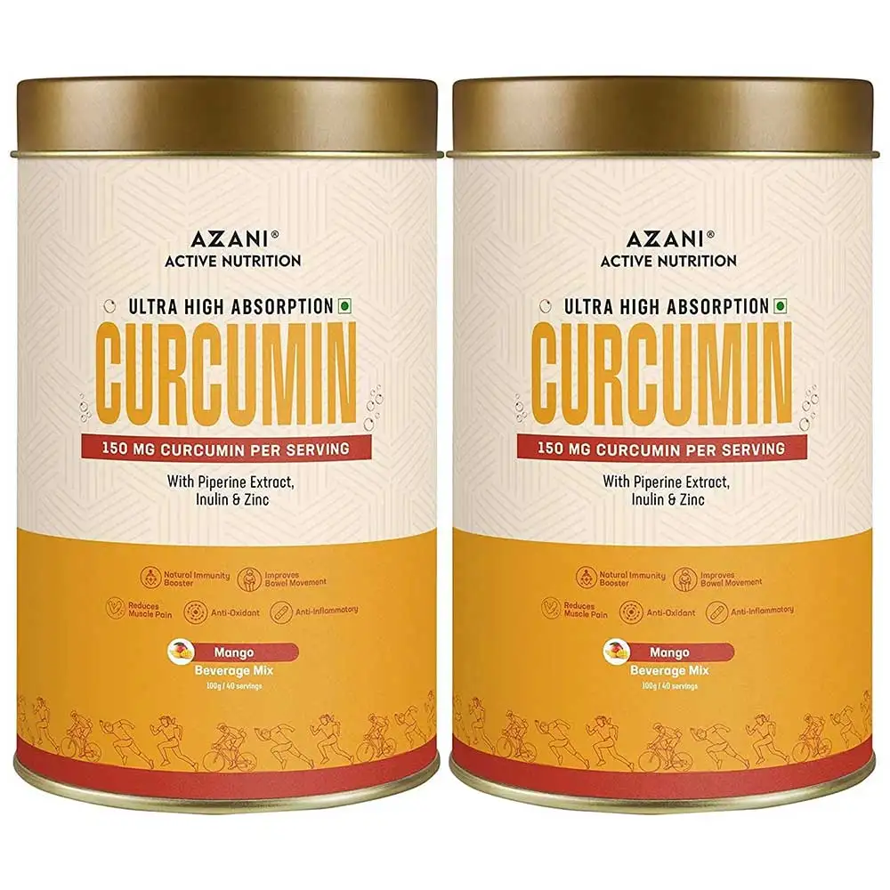 Azani Active Nutrition Curcumin,  100 g  Mango (Pack of 2)