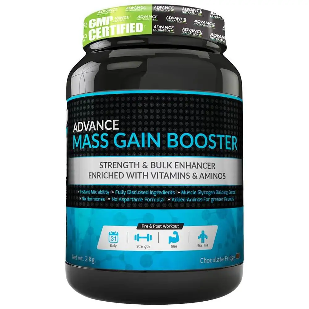 Advance Nutratech Mass Gain Booster,  4.4 lb  Chocolate Fudge