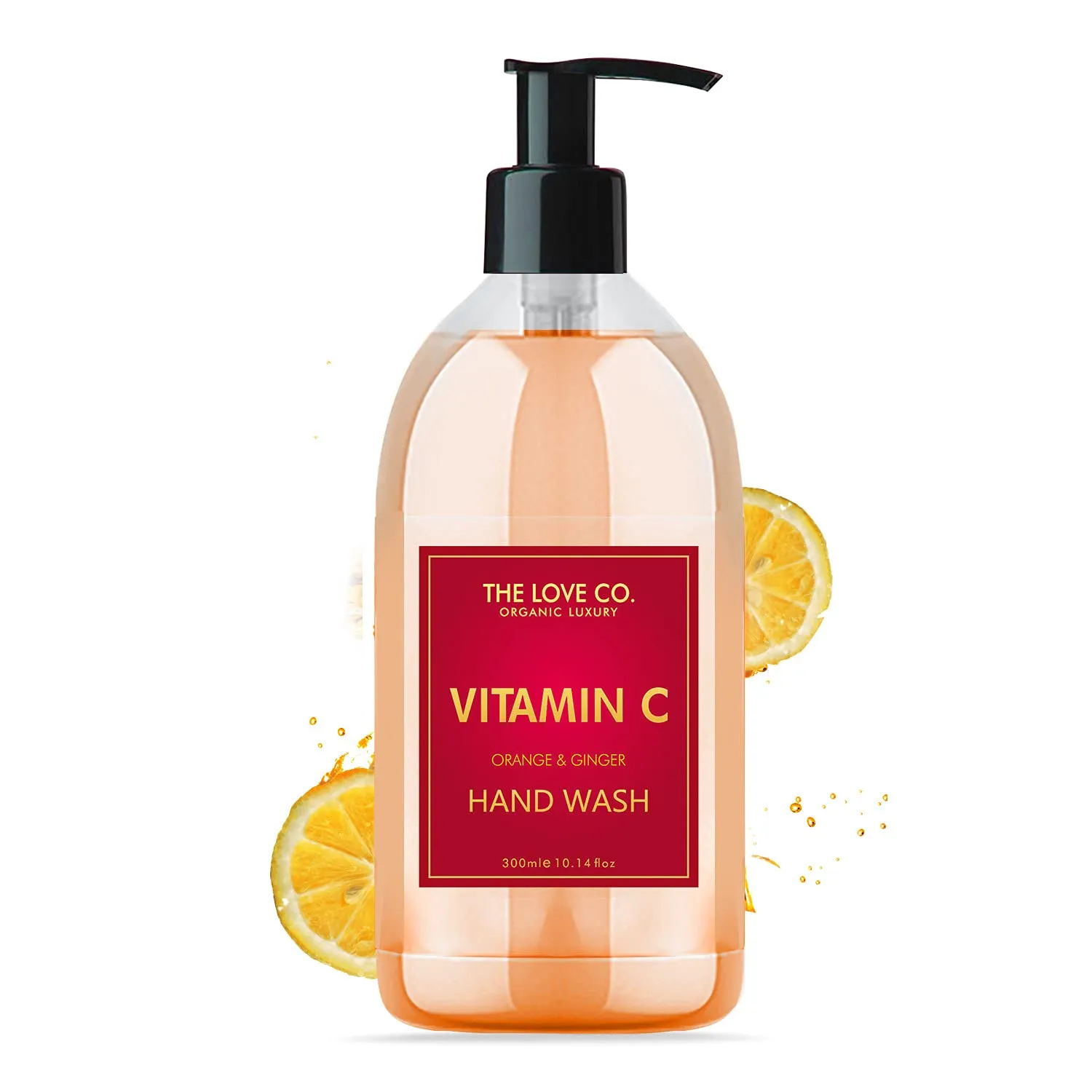 The Love Co. Orange & Ginger Hand Wash, With Shea Butter & Vitamin E Extracts