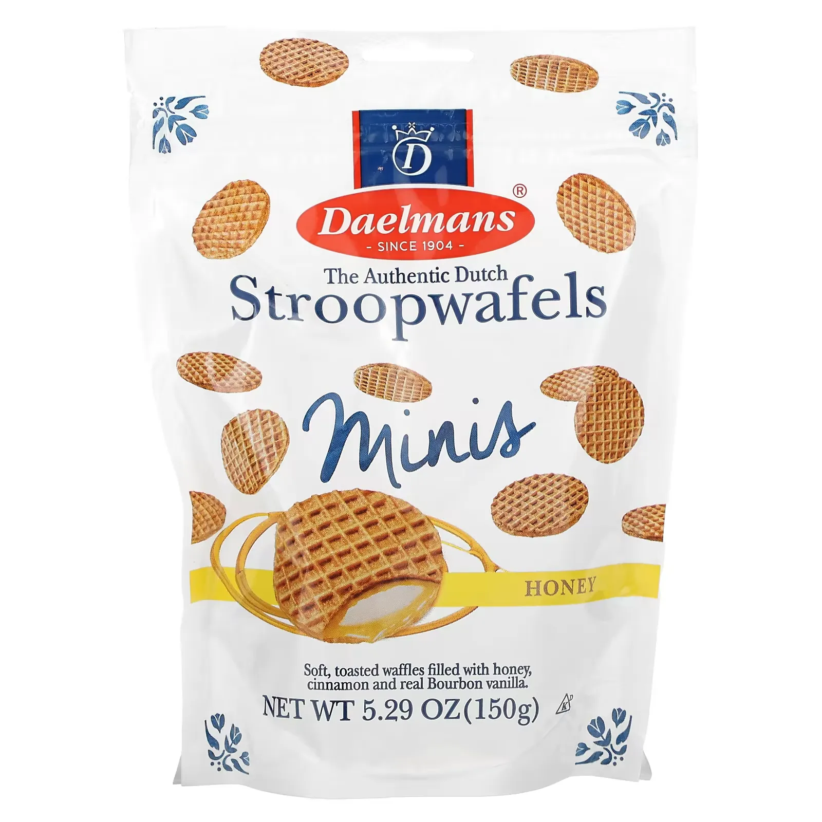 Mini Stroopwafels, Honey, 5.29 oz (150 g)