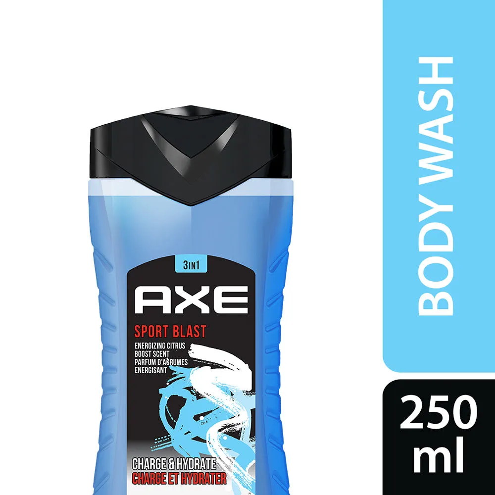 Axe Sports Blast 3 In 1 Body, Face & Hair Wash For Men