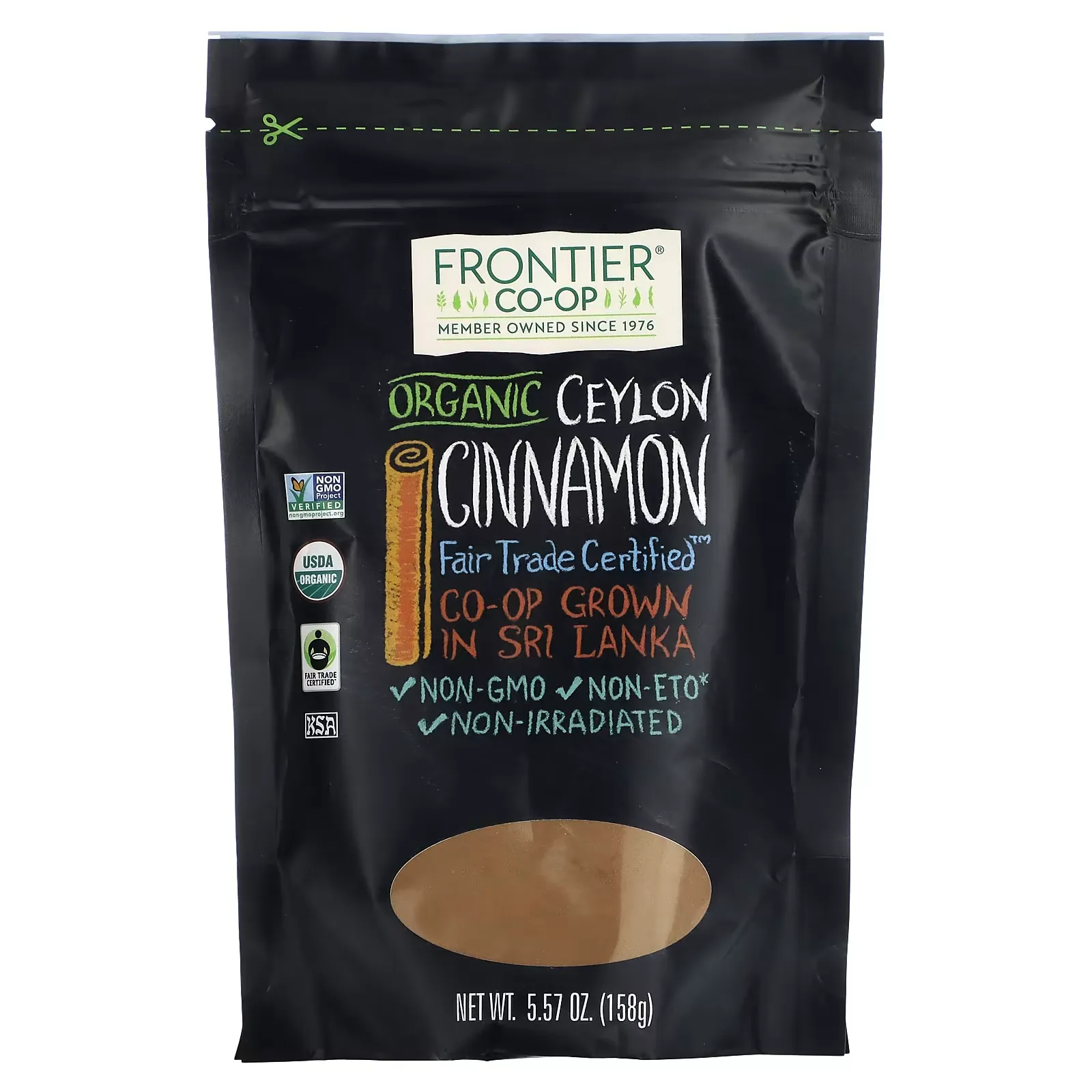 Organic Fair Trade Ceylon Cinnamon, 5.57 oz (158 g)