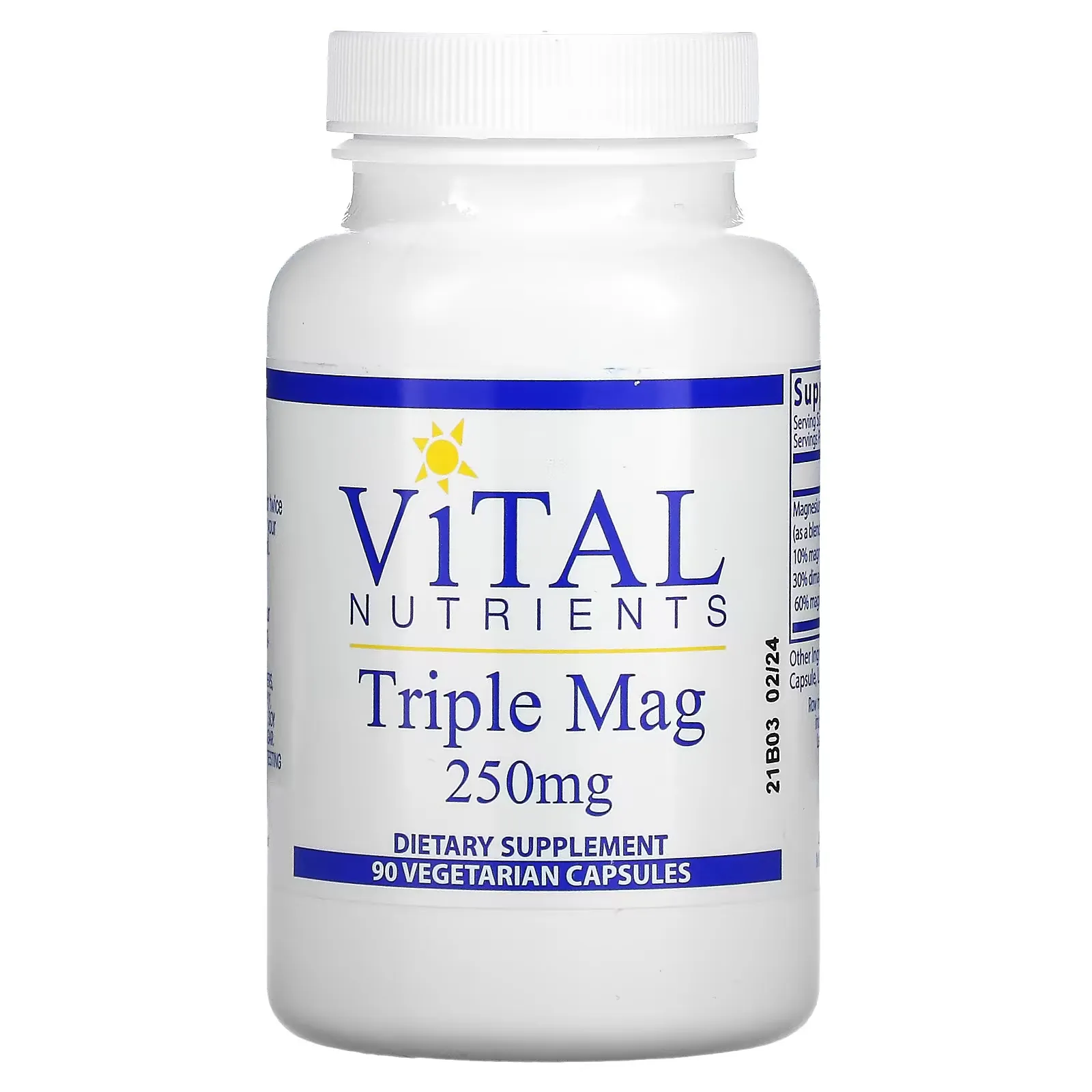 Triple Mag, 250 mg, 90 Vegetarian Capsules