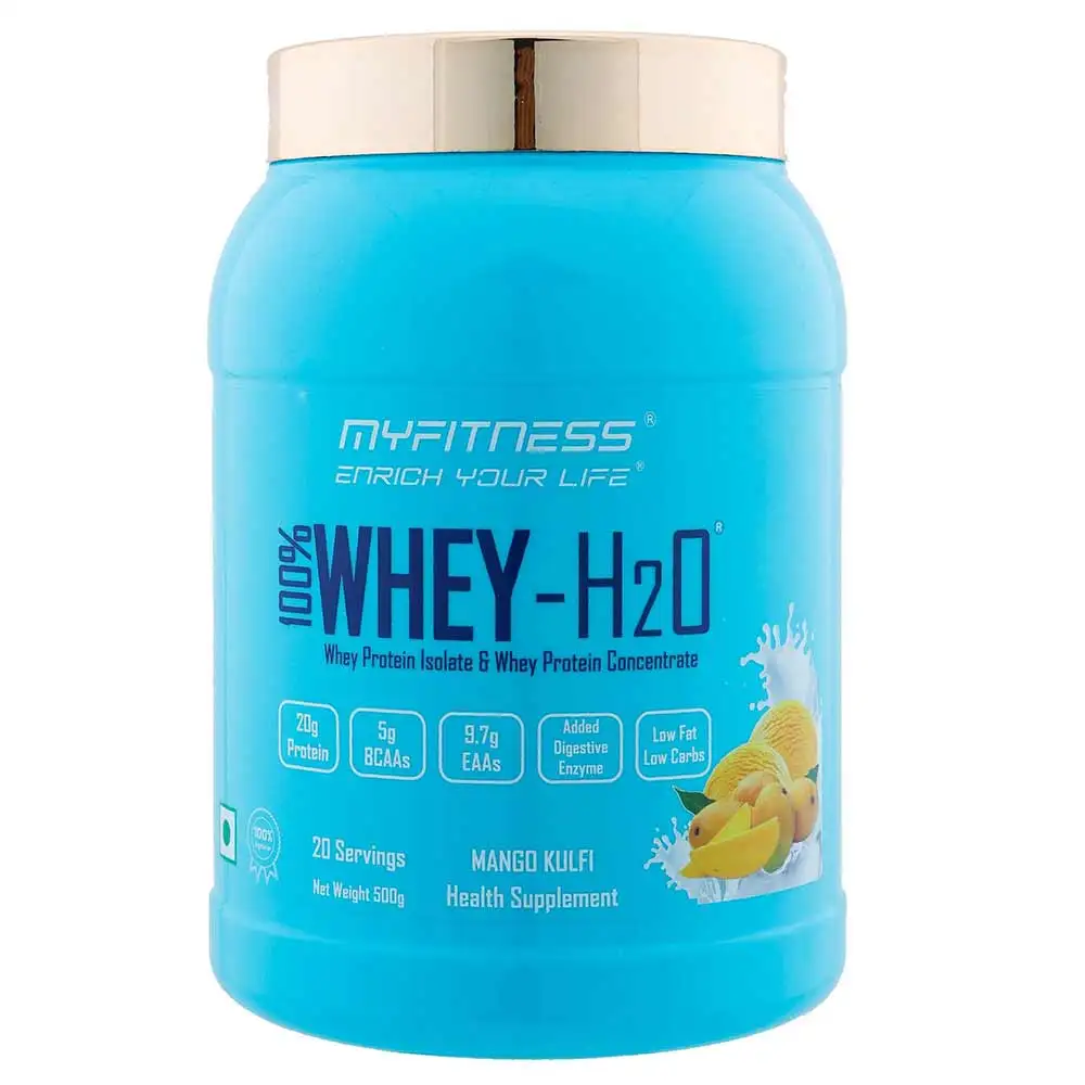 Myfitness 100% WHEY-H2O Protein Isolate,  1.1 lb  Mango Kulfi