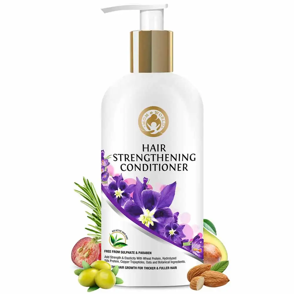 Mom & World Hair Strengthening Conditioner,  300 ml  Protein Conditioner for Thicker and Fuller Hair