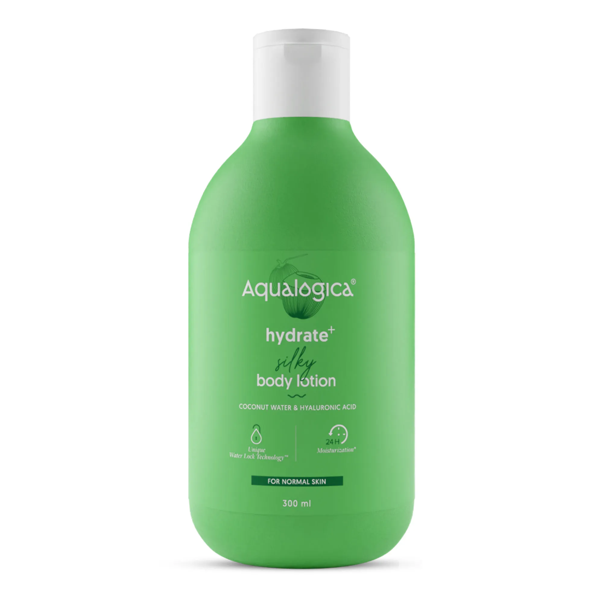 Aqualogica Hydrate+ Silky Body Lotion with Coconut Water and Hyaluronic Acid