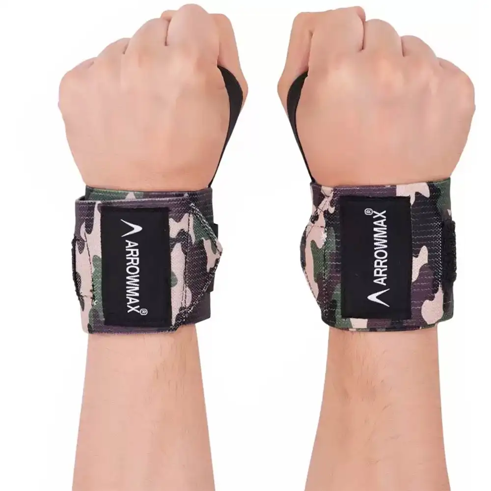 Arrowmax Wrist Band with Thumb Loop,  Military  Free Size