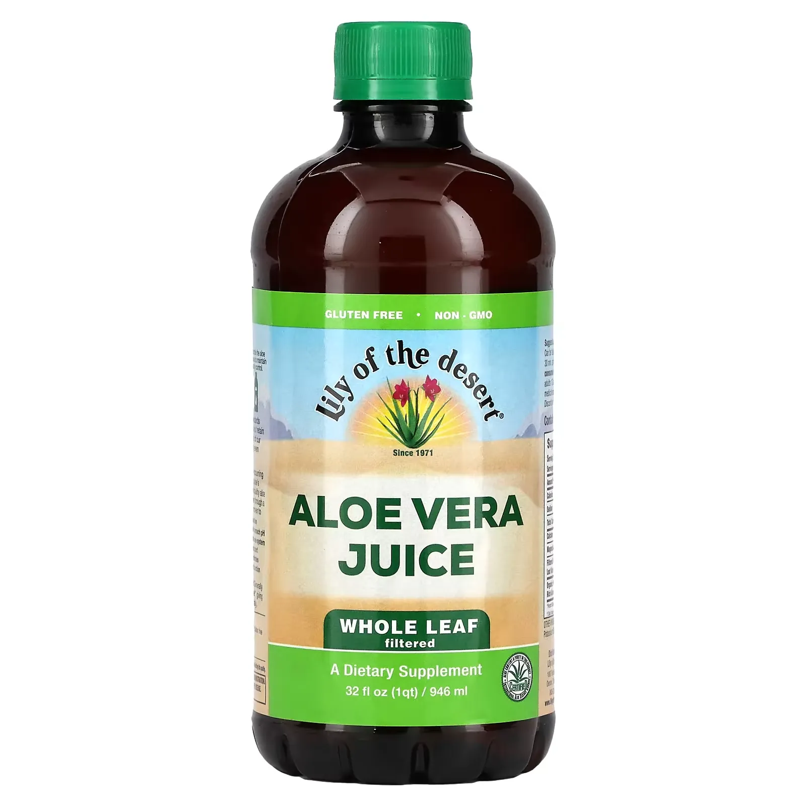 Aloe Vera Juice, Whole Leaf Filtered, 32 fl oz (946 ml)