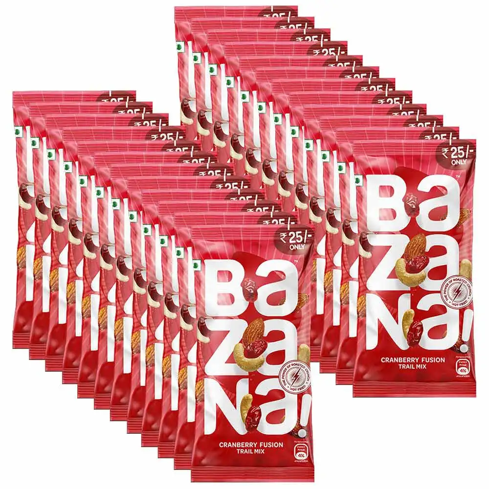 Bazana Trail Mix Snacks,  Cranberry Fusion  24 Piece(s)/Pack