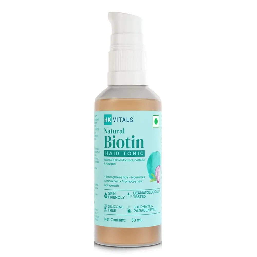 Healt HK Vitals Biotin Hair Tonic,  50 ml  with Red Onion Extract