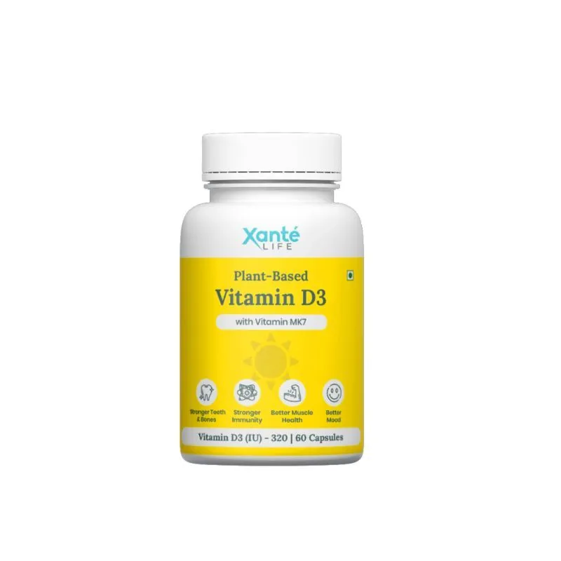 Xante Vitamin D3 Capsules For Stronger Bones, Muscles And Immunity