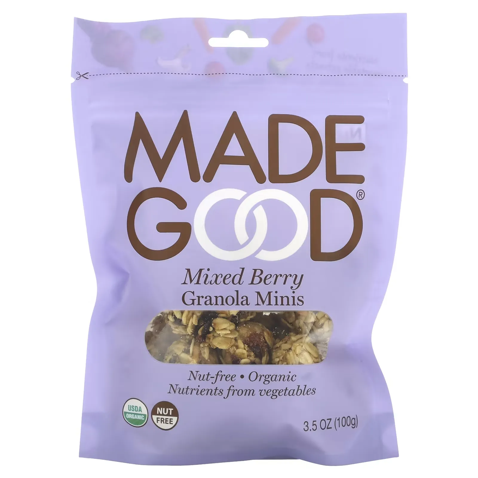 Granola Minis, Mixed Berry, 3.5 oz (100 g)