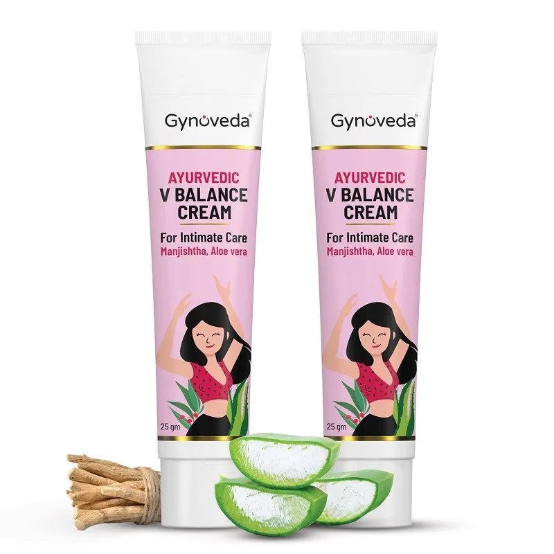 Gynoveda Ayurvedic V balance Intimate Cream - Pack Of 2