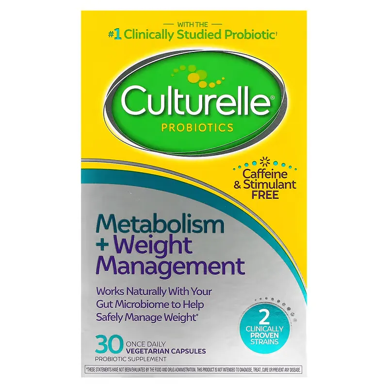 Probiotics, Metabolism + Weight Management, 30 Vegetarian Capsules