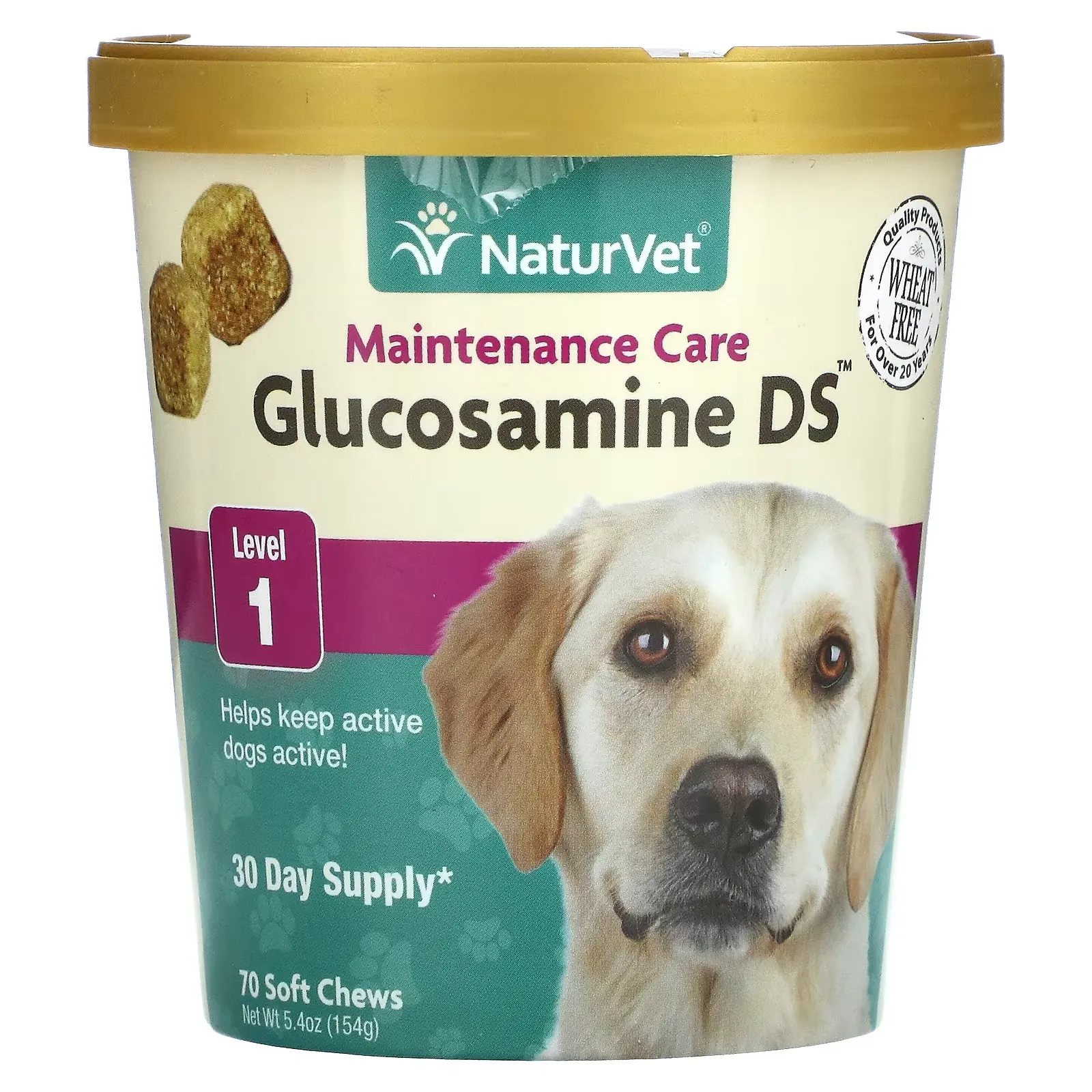 Glucosamine DS, Maintenance Care, Level 1, 70 Soft Chews, 5.4 oz (154 g)