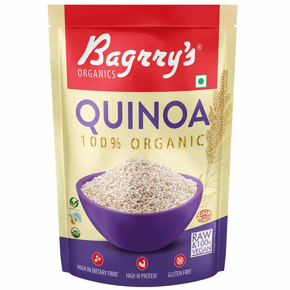 Bagrrys 100% Organic Quinoa,  1 kg  Unflavoured