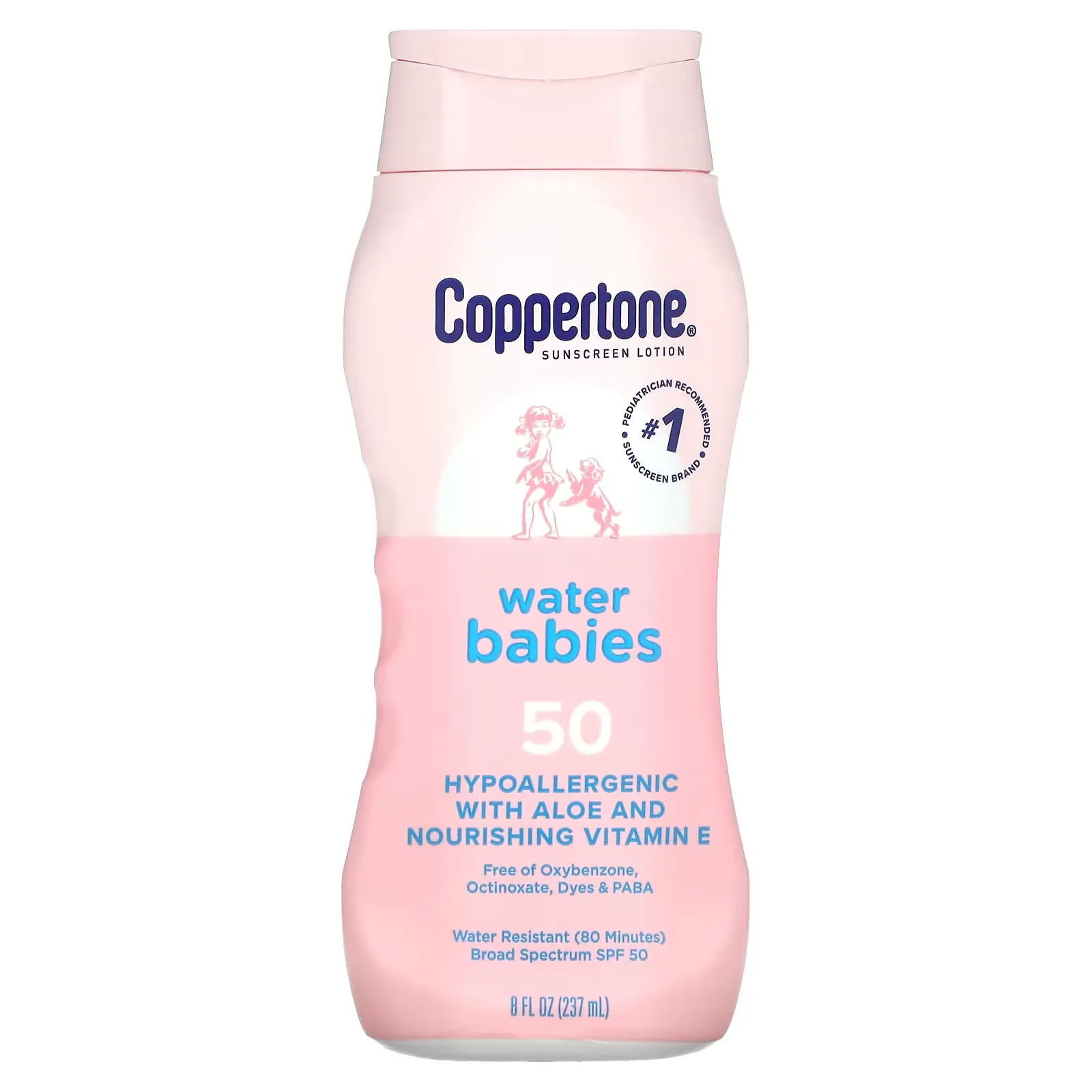 Sunscreen Lotion, Water Babies, SPF 50, 8 fl oz (237 ml)