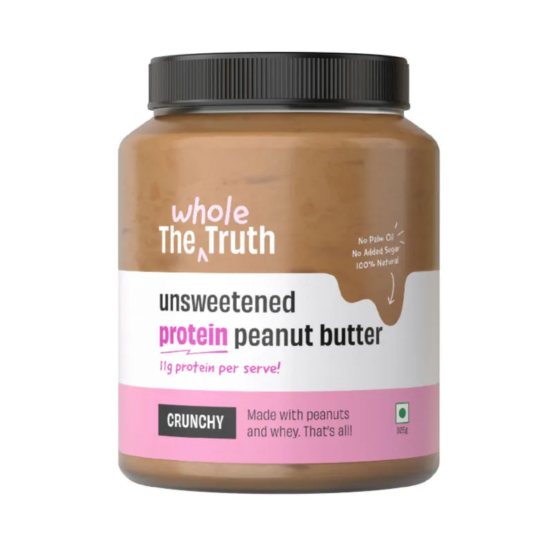 The Whole Truth - Unsweetened Protein Peanut Butter - Crunchy