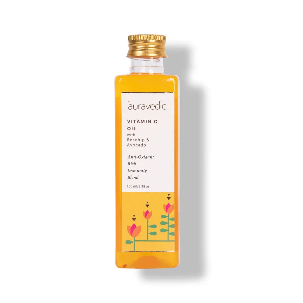 AuraVedic Vitamin C Oil with Vitamin C,Vitamin E Oil,Avocado Oil,Grapeseed Oil