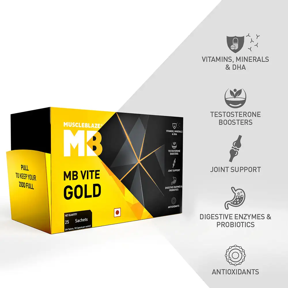 MuscleBlaze MB Vite Gold,  125 tablet(s)  Unflavoured