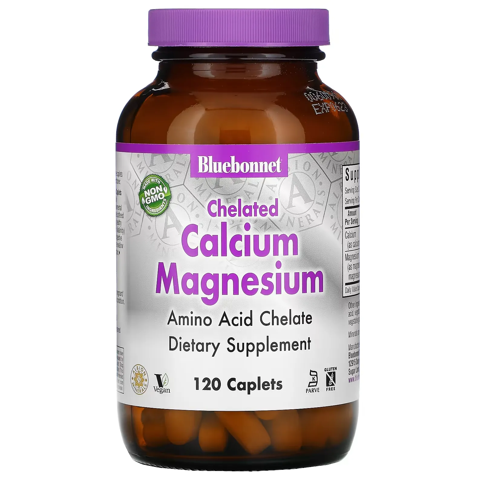 Chelated Calcium Magnesium, 120 Caplets