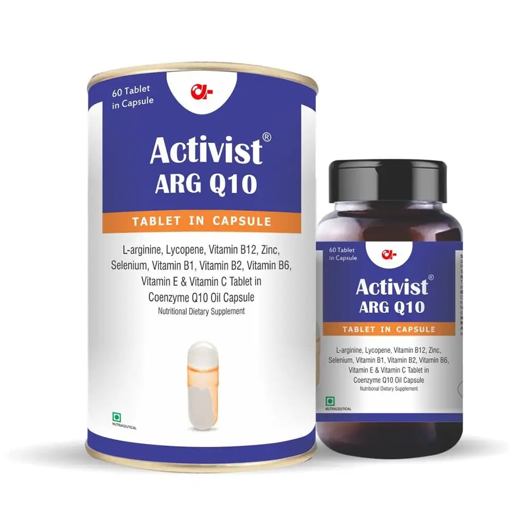 Activist Arg Q10,  60 capsules