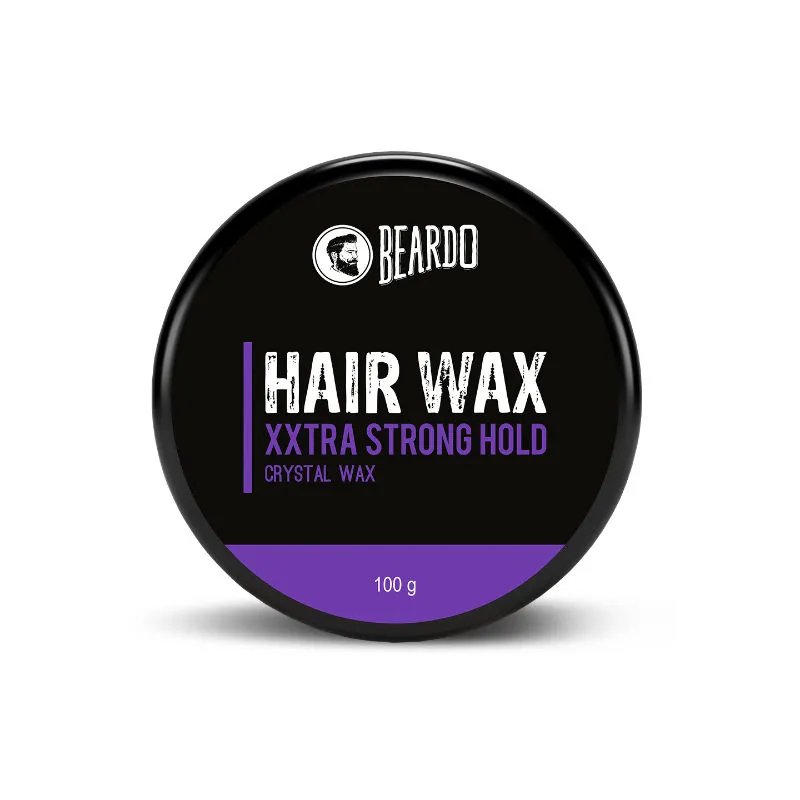 Beardo XXtra Stronghold Hair Wax, | Crystal Gel Wax | Glossy Finish | Extra Strong Hold