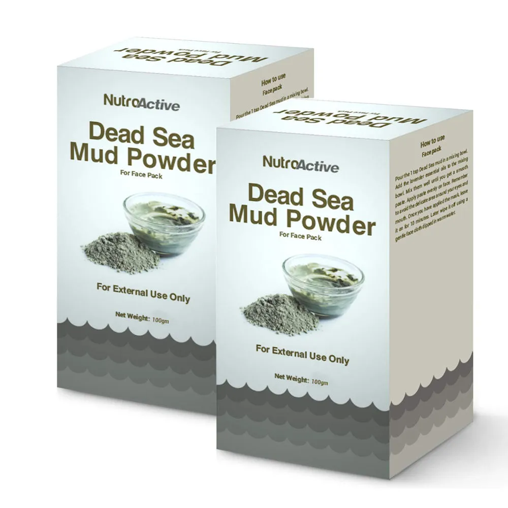 NutroActive Dead Sea Mud Powder (Pack of 2)