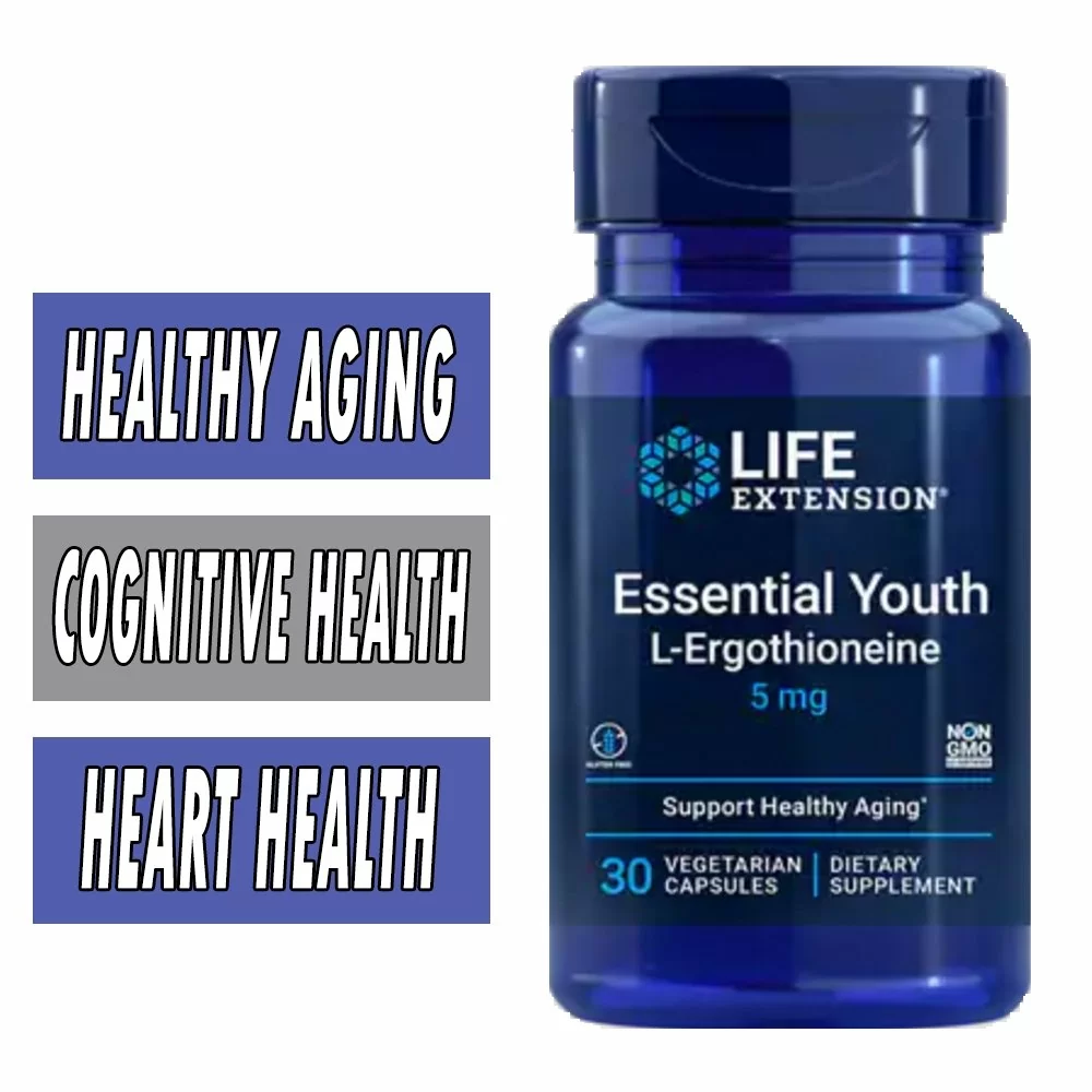 Life Extension Essential Youth L-Ergothioneine - 5 MG - 30 Veg Caps