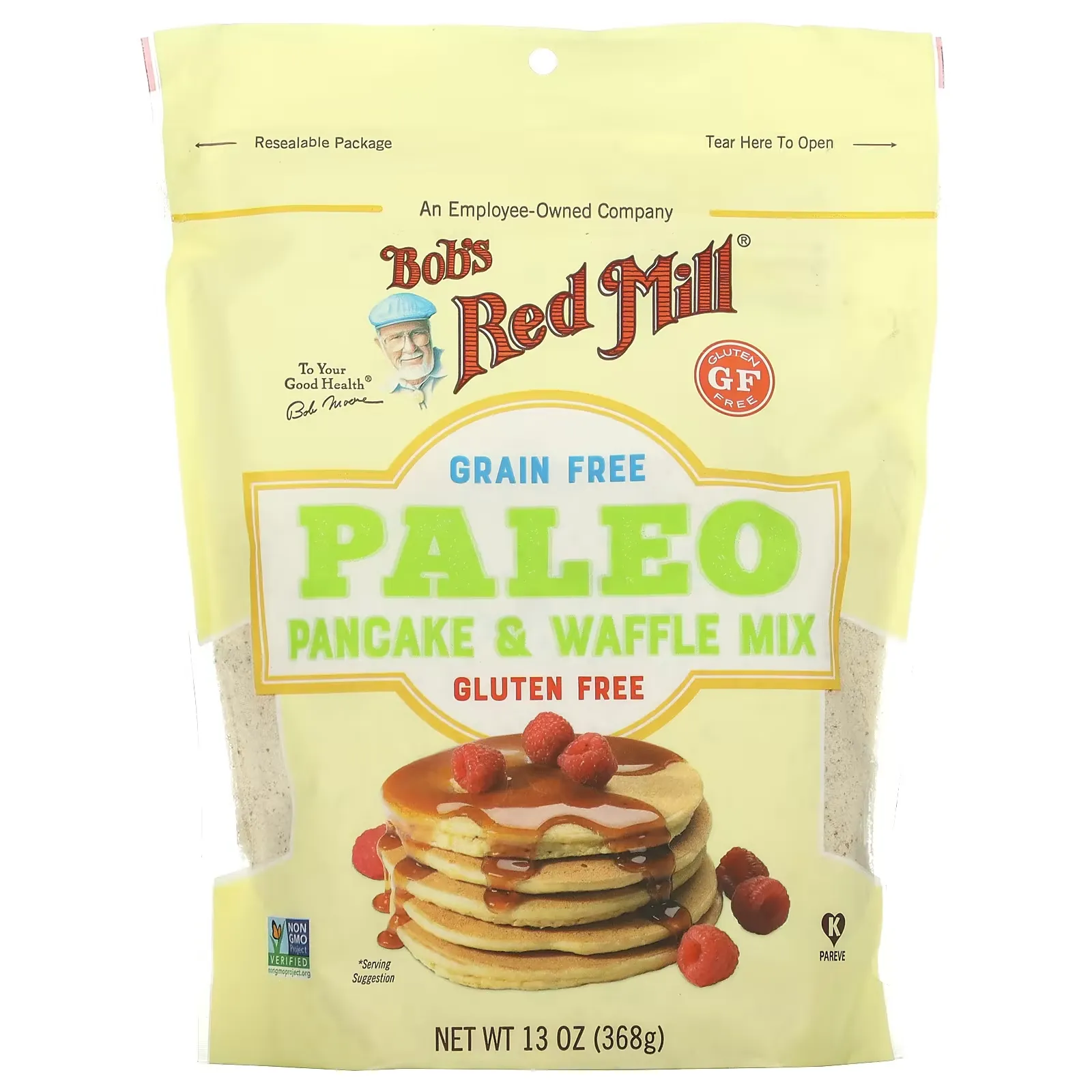 Paleo Pancake & Waffle Mix, Grain Free, 13 oz (368 g)